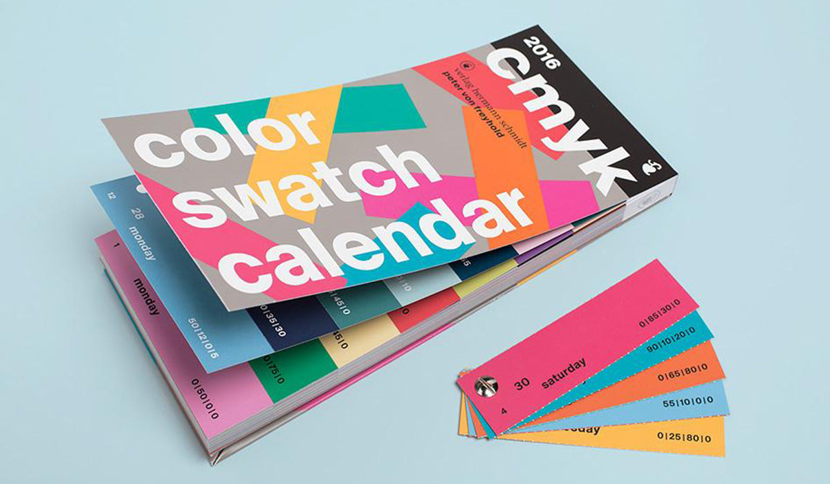 最美年曆設計：371個獨特顏色造就你的2016