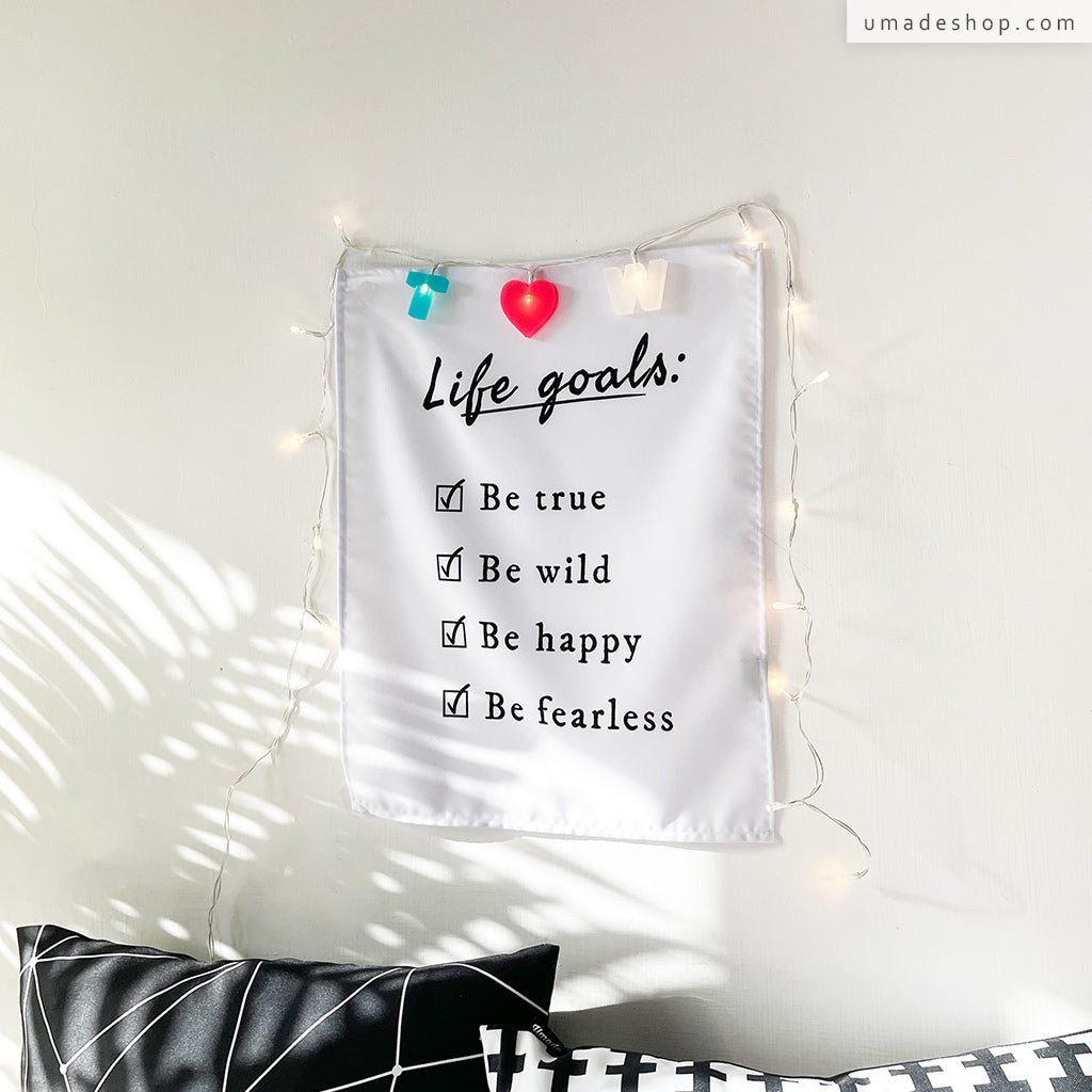 【房間佈置組合】人生目標清單壁幔