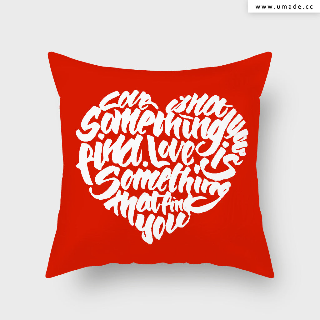 UMade Artist Throw Pillow★藝術家創作 抱枕午休枕 車枕★ LOVE -  Jibu Wang 王幾不