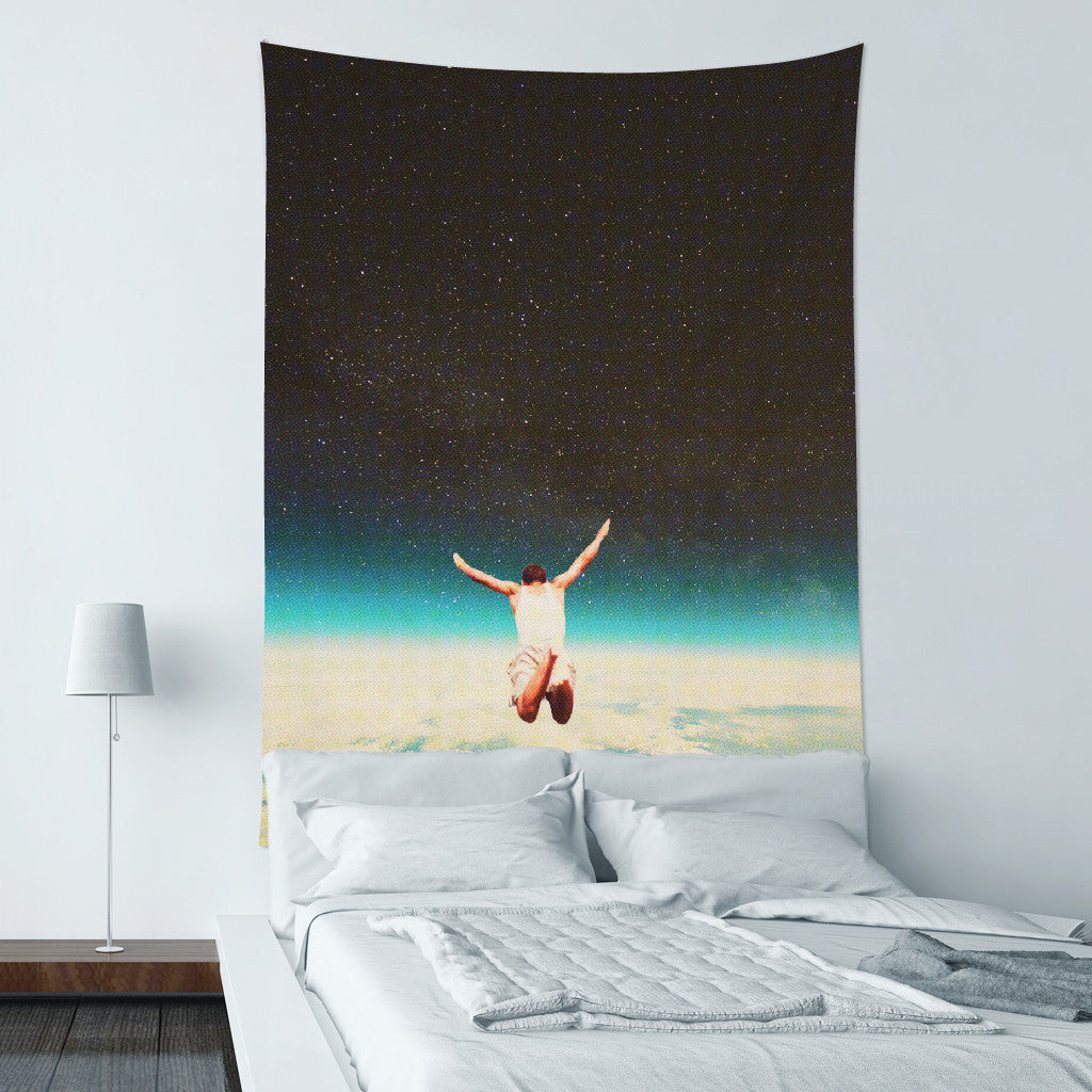 ★壁幔Wall Tapestry★Falling With A Hidden Smile-Frank Moth