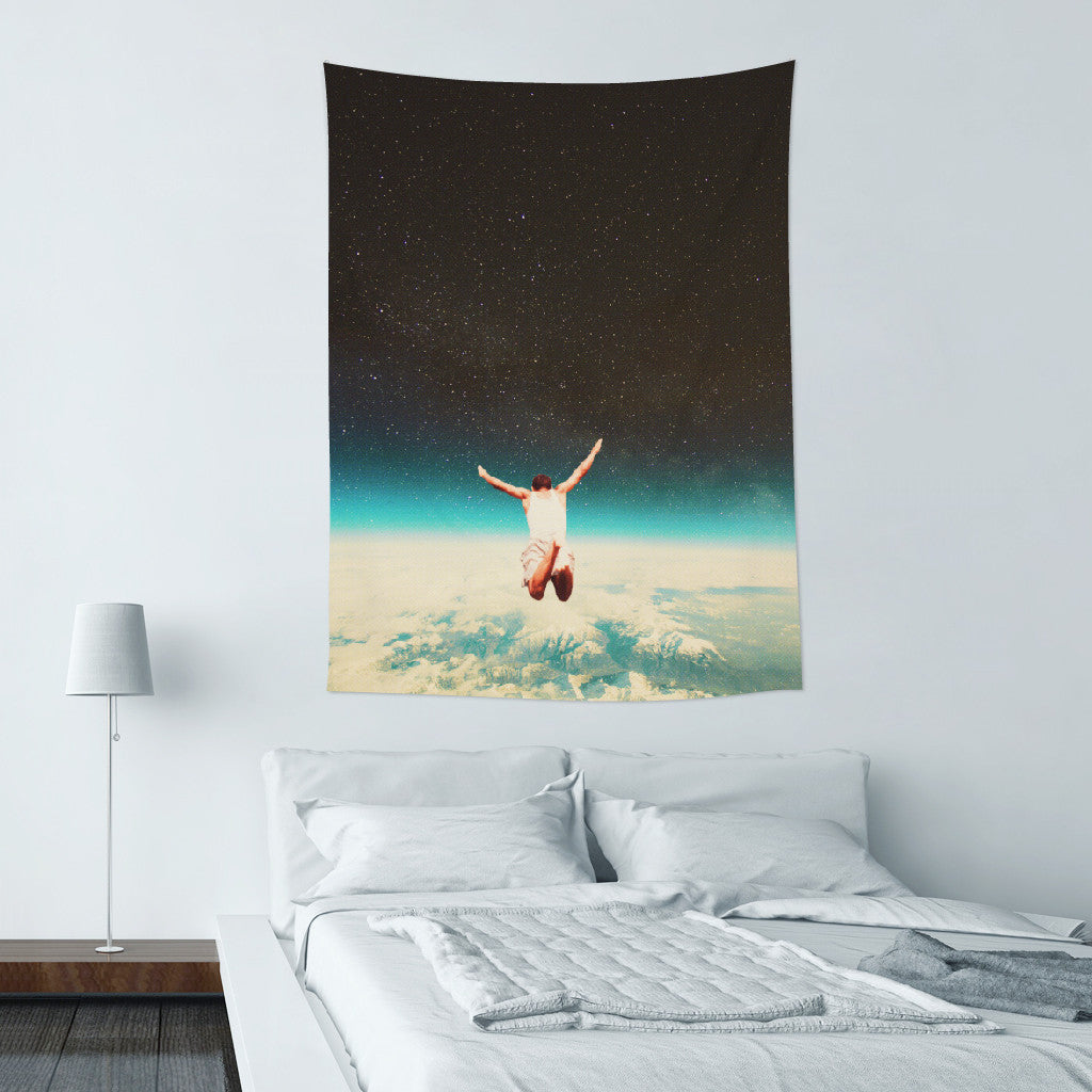 ★壁幔Wall Tapestry★Falling With A Hidden Smile-Frank Moth