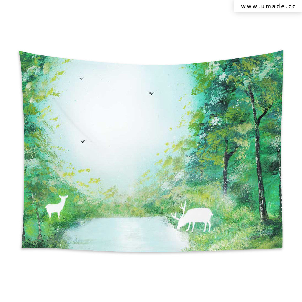 UMade★壁幔Wall Tapestry★ 白鹿森林 - Spot spray 張司斯