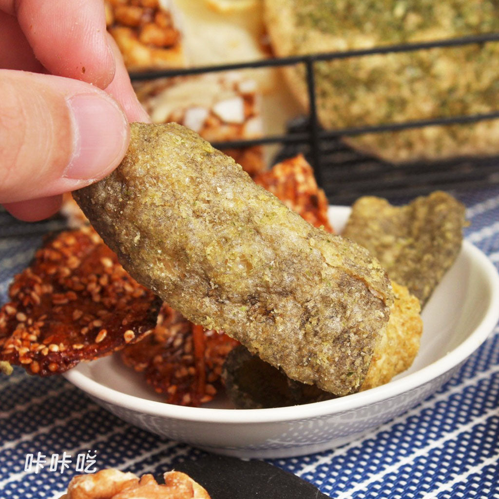 umade-咔咔吃-澎湖伯--青蔥鹹蛋黃魚皮-酥脆不過鹹的健康零食,最愛囤貨零嘴