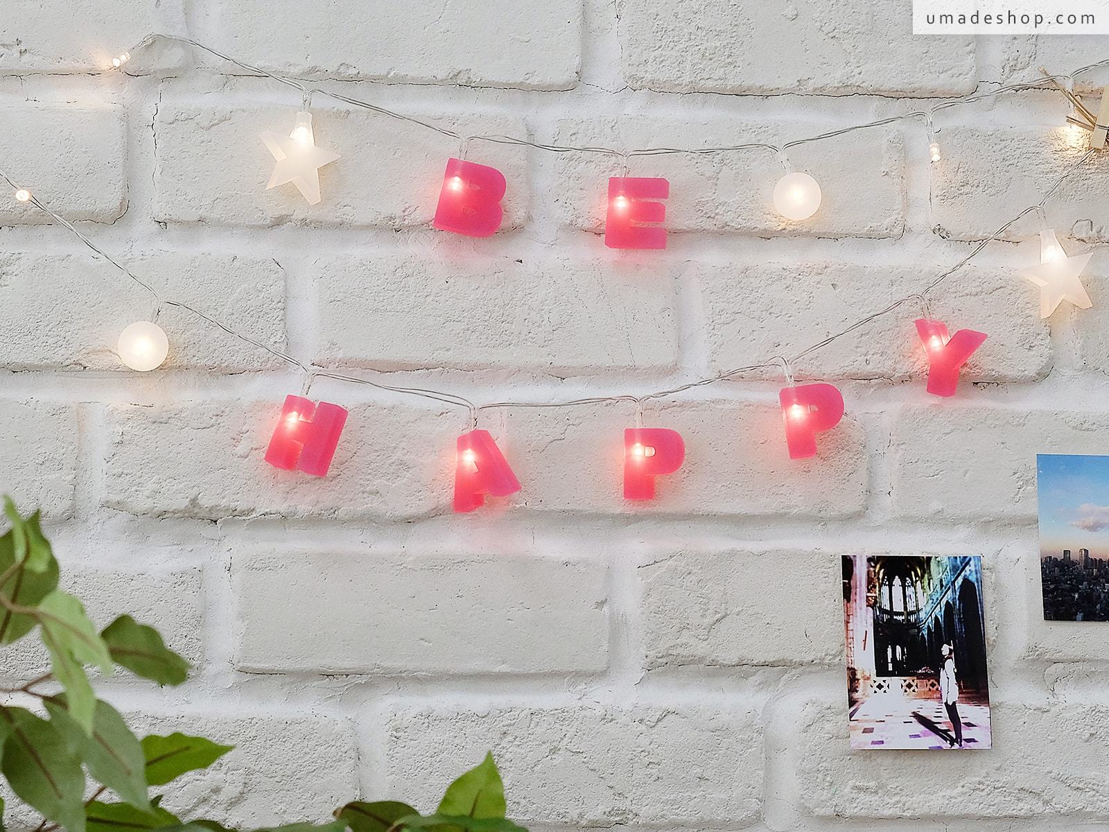 umade-字母組合燈串-受歡迎咖啡廳必備絕美燈串風格打卡牆