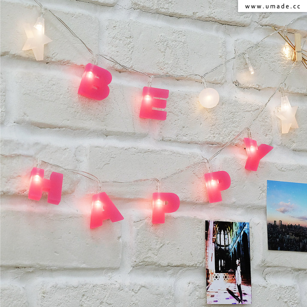 umade-字母組合燈串-ins網紅房間布置
