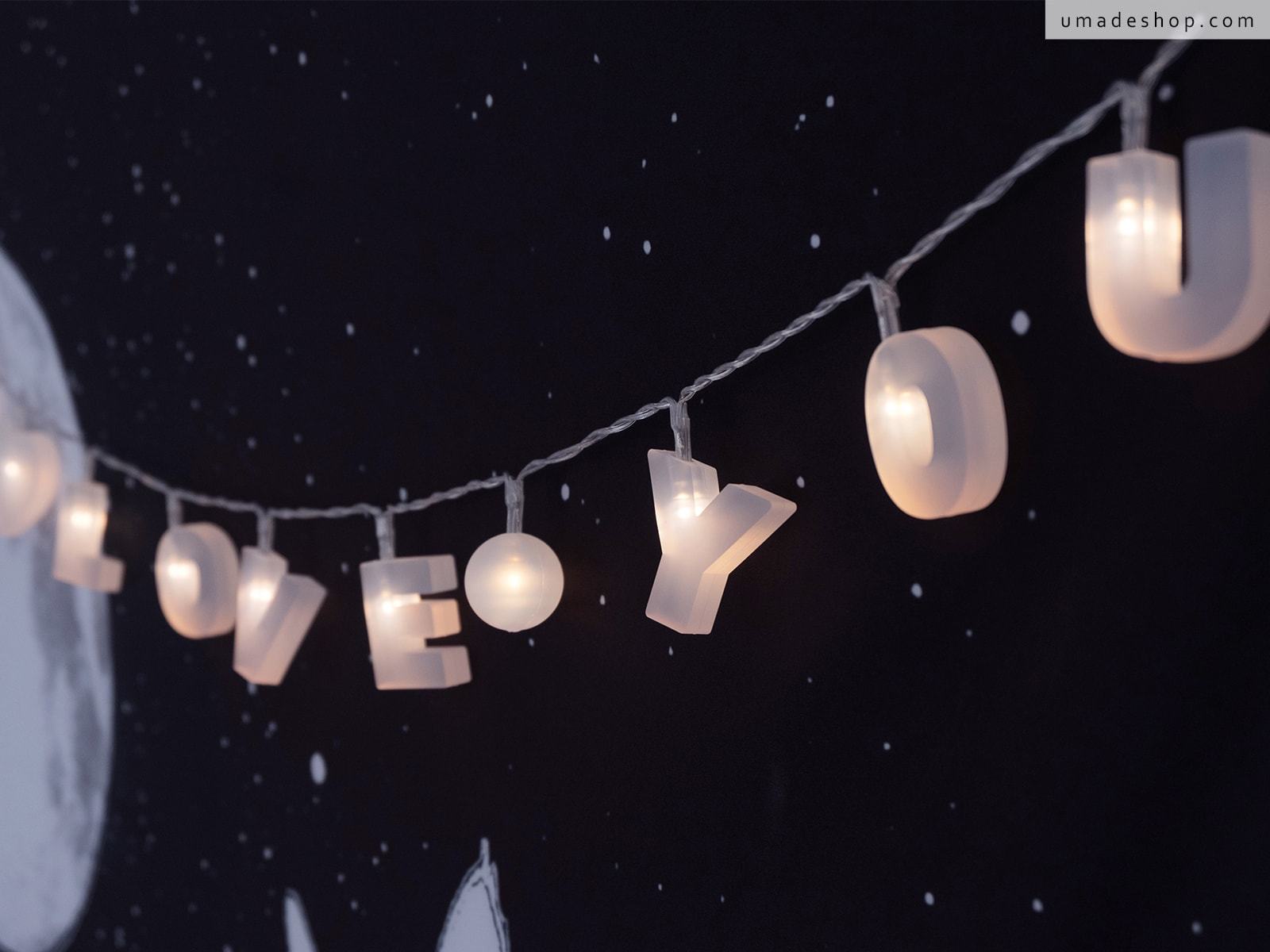 umade-字母組合燈串-打造浪漫法式家居佈置