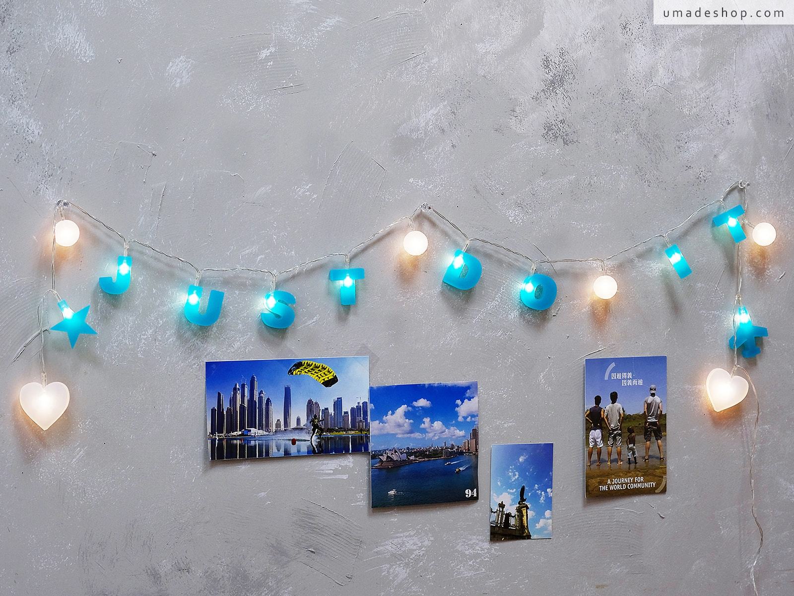umade-字母組合燈串-ins風拍照道具