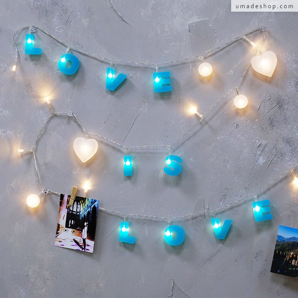 umade-字母組合燈串-個性、溫馨工作室佈置