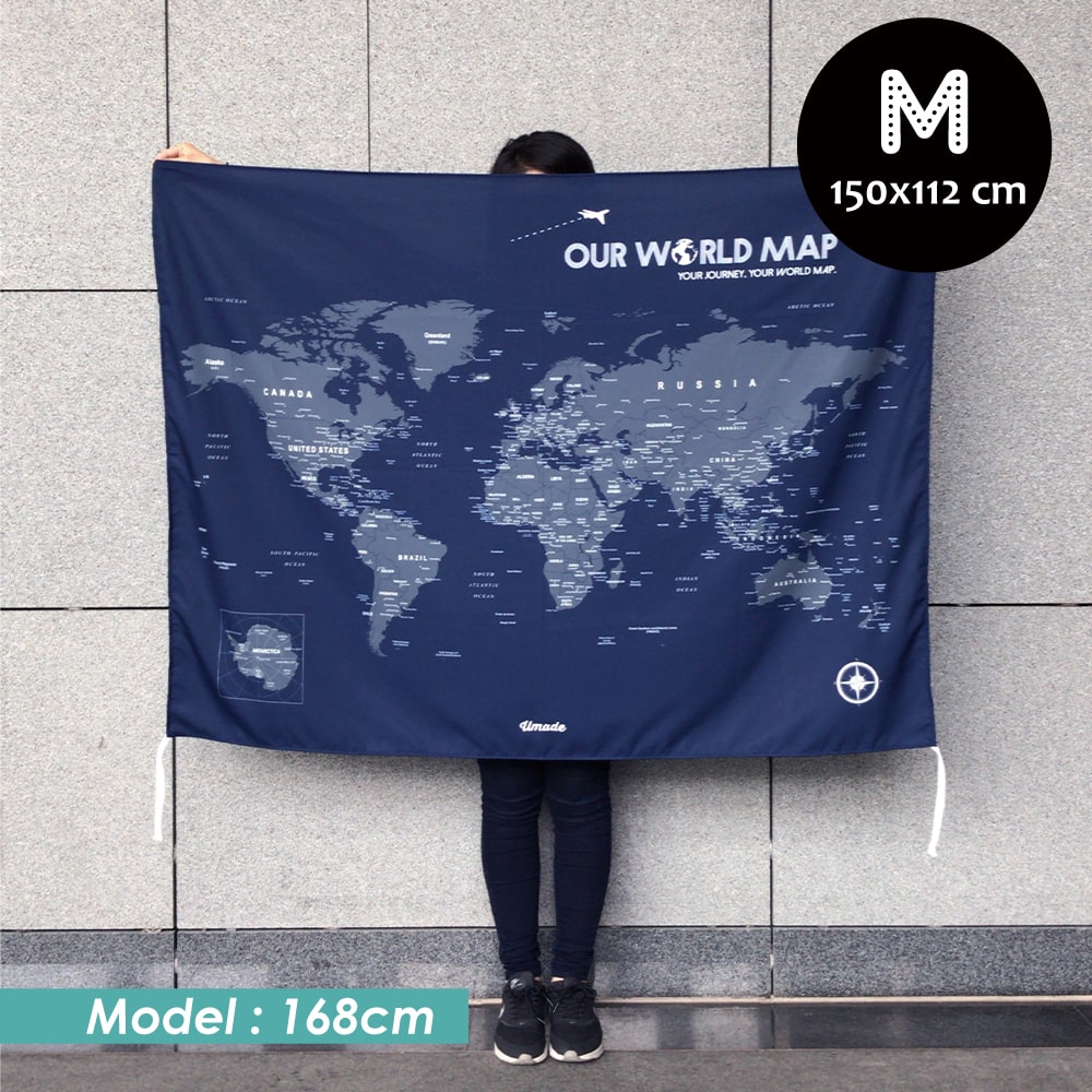 umade-umap-訂製世界地圖(壁幔/布)-M尺寸北歐風牆面佈置單品,魅力質感加分