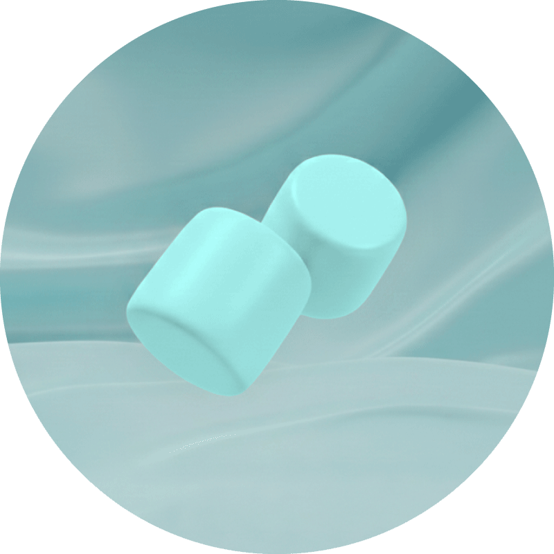 Umade可塑型耳塞-蒂芬尼藍Tiffany Blue，低過敏親膚矽膠材質，可任意塑形貼合不同耳型，舒適隔絕噪音。