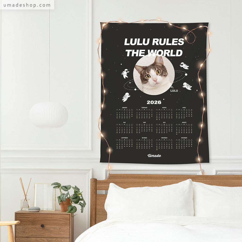 【喵星球2026訂製年曆壁幔】統治世界Rule the World (來圖訂製款-5色)