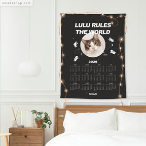 【喵星球2026訂製年曆壁幔】統治世界Rule the World (來圖訂製款-5色)