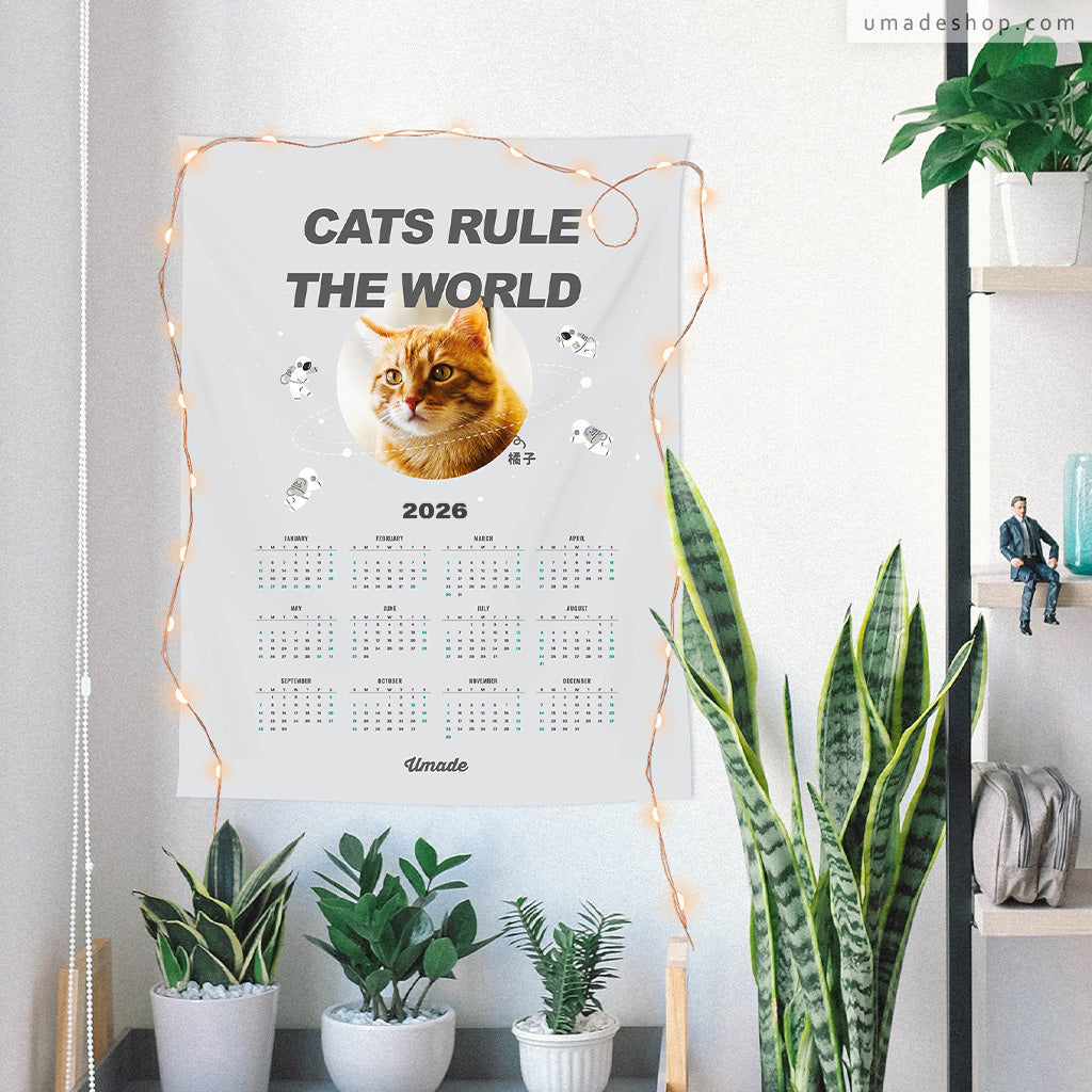 【喵星球2026訂製年曆壁幔】統治世界Rule the World (來圖訂製款-5色)