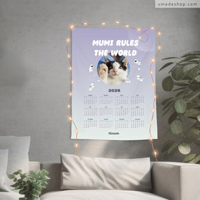 【喵星球2026訂製年曆壁幔】統治世界Rule the World (來圖訂製款-5色)