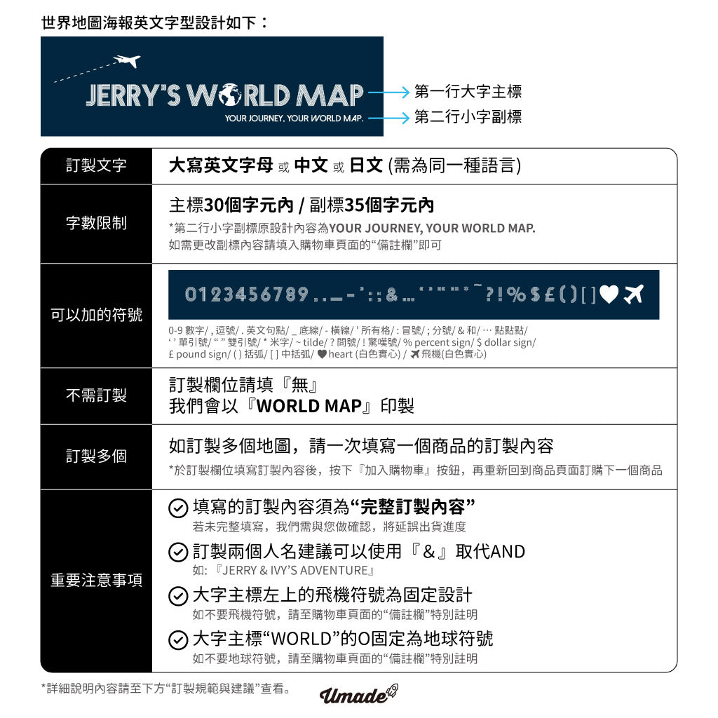 umade-umap-訂製世界地圖(IKEA磁吸系列)-世界地圖詳細訂製規範與建議