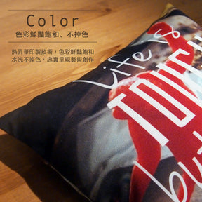 UMade Throw Pillow 抱枕產品特色 - 色彩鮮豔飽和不掉色