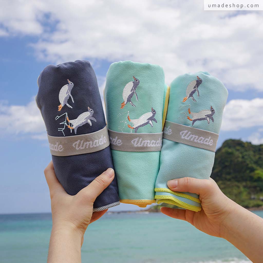 【萬用快乾巾/海灘巾/旅行浴巾/運動毛巾】海洋系列 - 極地企鵝