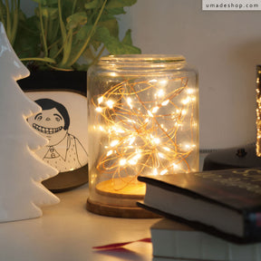umade-星光絲線LED燈-自製夢幻星空瓶，簡單又特別的居家飾品