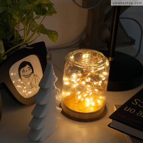 umade-星光絲線LED燈-簡單自製質感桌燈，也可當作小夜燈