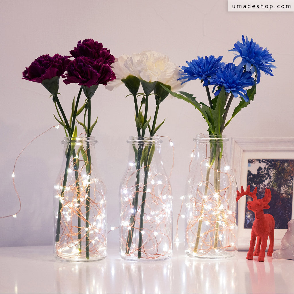 umade-星光絲線LED燈-用絲線燈光裝飾花瓶