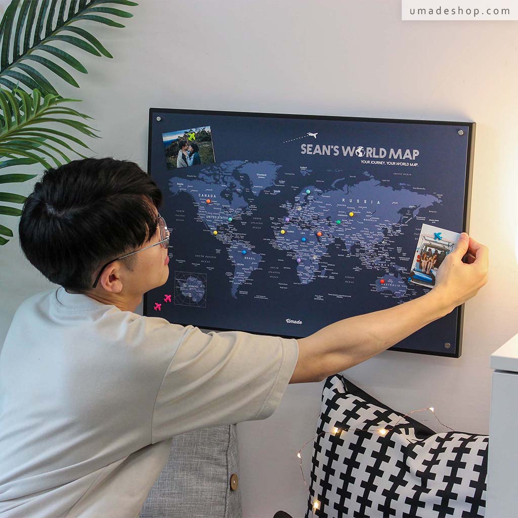 【配件加購】UMap訂製地圖 IKEA磁吸系列-留言板+強力定位磁鐵